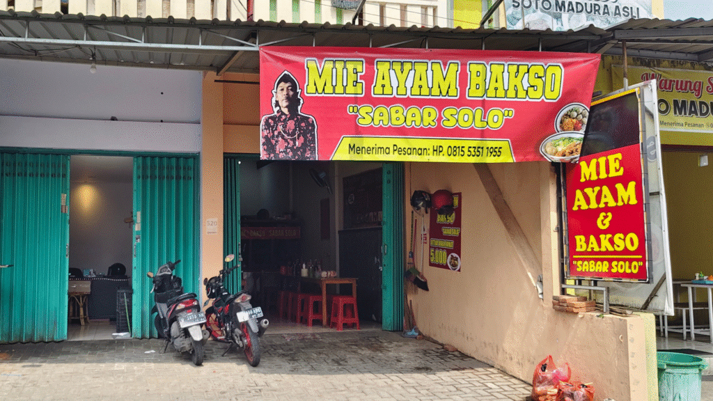 tempat Mie Ayam Bakso Sabar