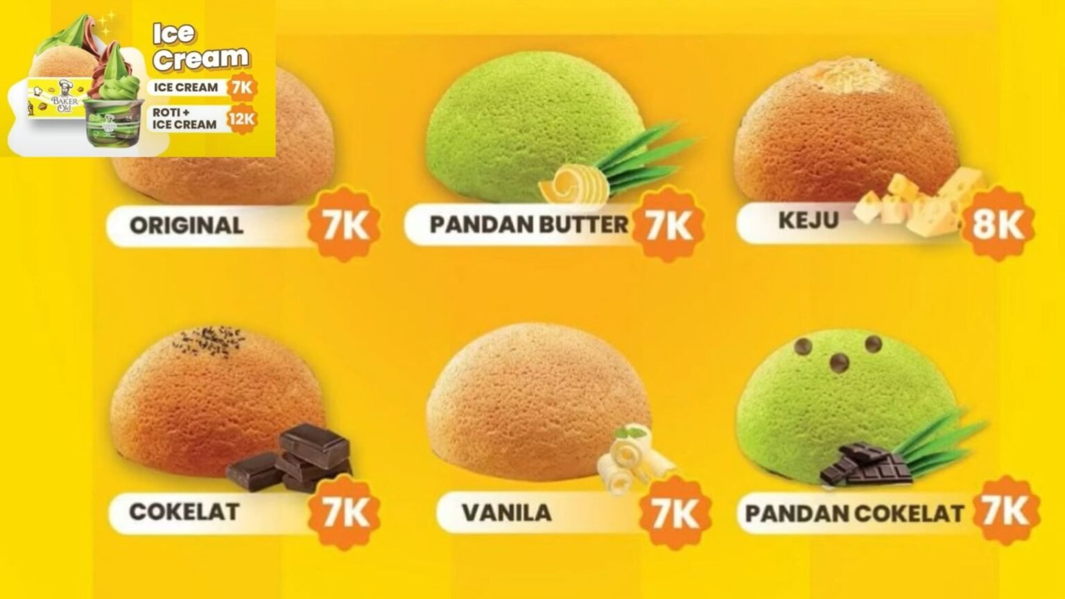 Bakerman Menu Roti Baker Old Resmi Hadir di Pasuruan, Roti dan Ice Cream yang bikin Nagih ...