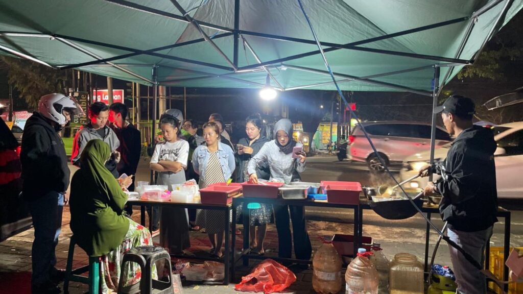 suasana pop up mart mulai reda antrian