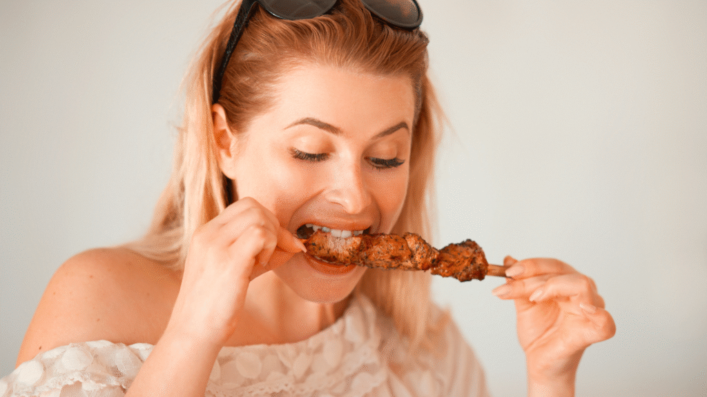 makan daging