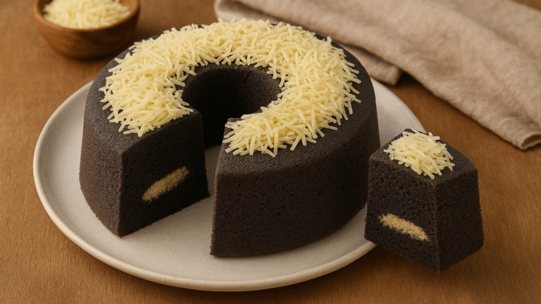 BOLU KETAN HITAM ISI KEJU