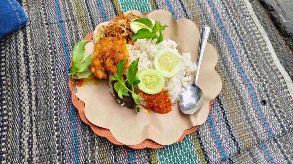 Salah satu menu sarapan Nasi Dower