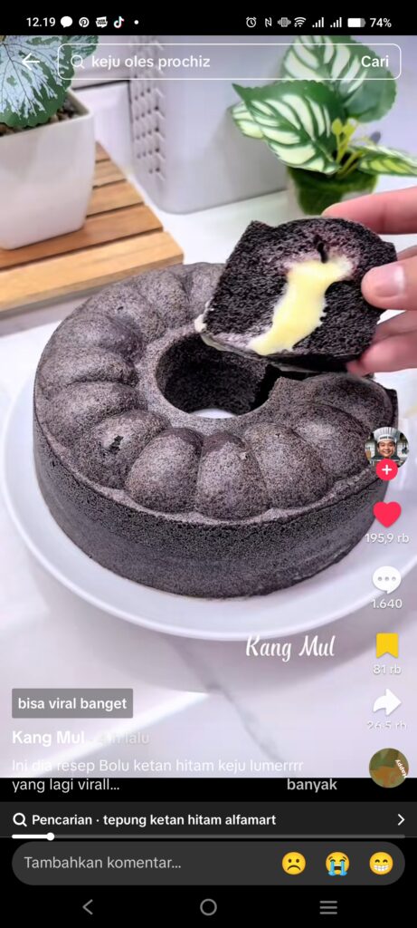BOLU KETAN HITAM ISI KEJU