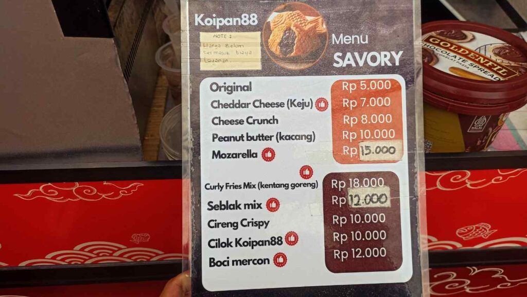 foto menu koipan 88