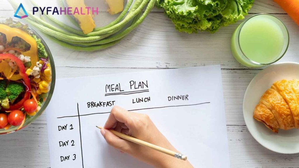 ilustrasi meal plan mingguan
