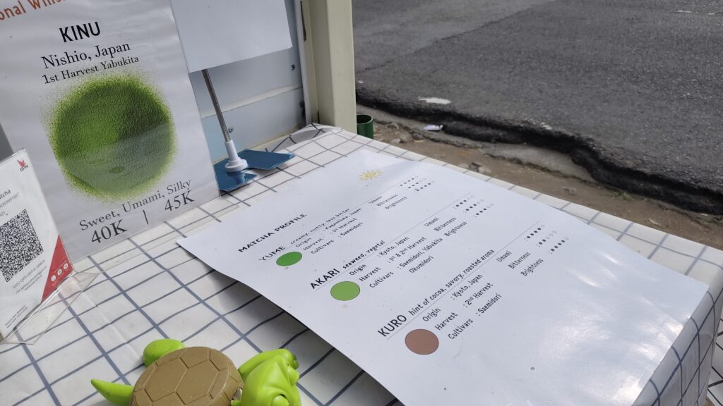 pamflet menu hanamatcha